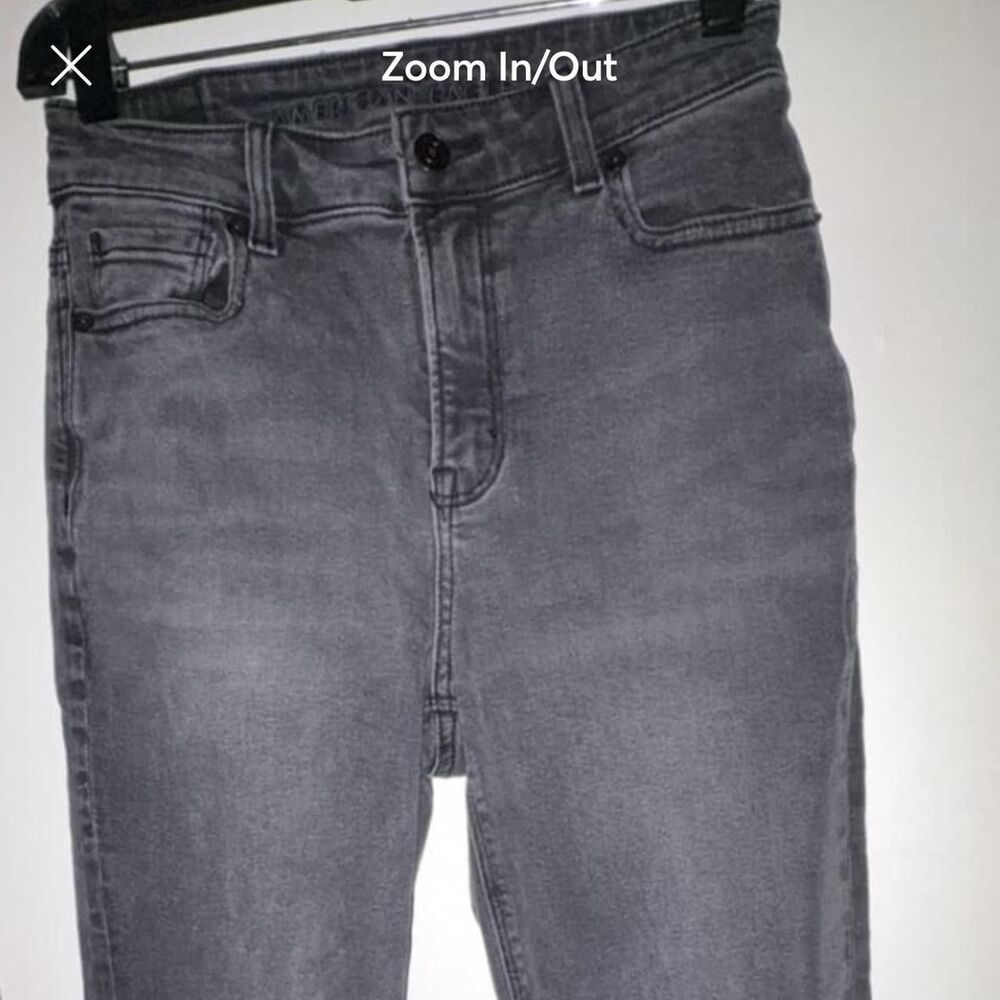 American-eagle Women's Grey and Black Jeans
